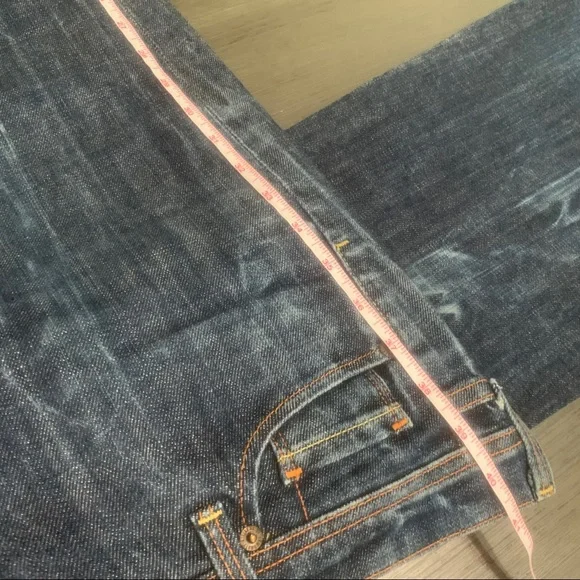 COH Vintage 90s flare Ingrid lo waist Flare Jeans Marbled Acid-wash 29 - Picture 12 of 14